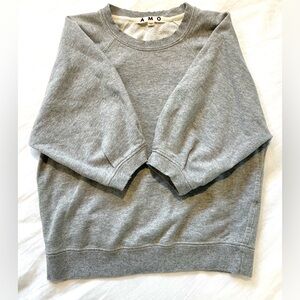 AMO Eileen Cropped Sweatshirt XS NWOT